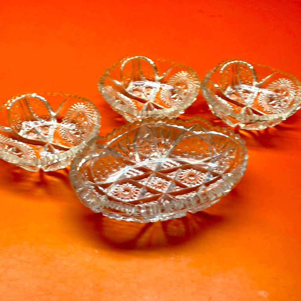 Vintage EPGA Brilliant Sawtooth Cut Glass Lot